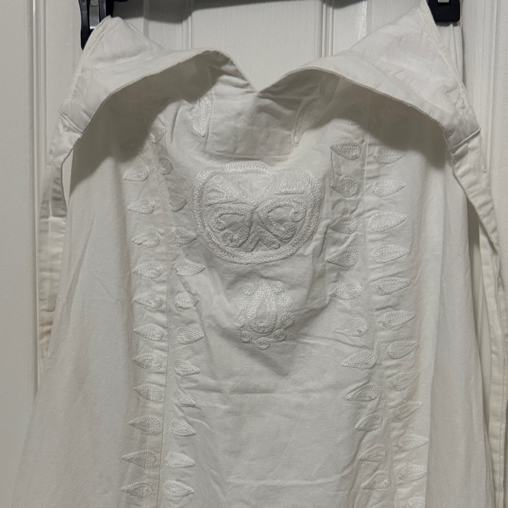 Roller Rabbit White Embroidered Dress